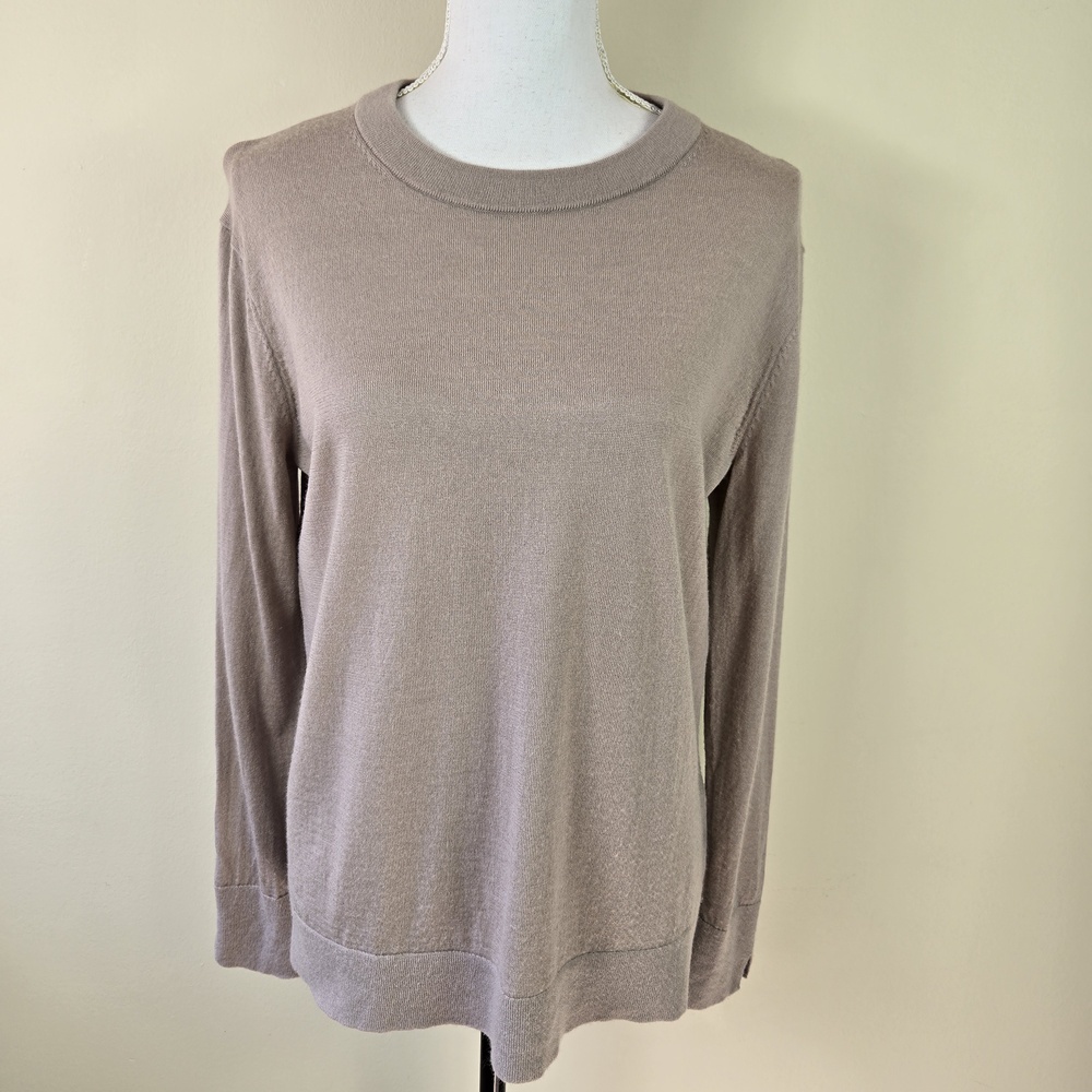 Club Monaco Sweater Womens Large Wool Crewneck Pullover Lightweight Soft